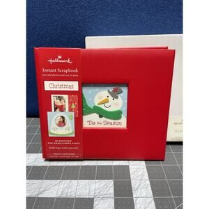 Hallmark Christmas Instant Scrapbook Unused 20 Embellished 6x6" Pages & Stickers